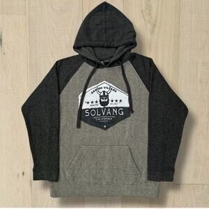 Solvang Danish Village Viking Hoodie Sweatshirt Medium California Fleece Cozy